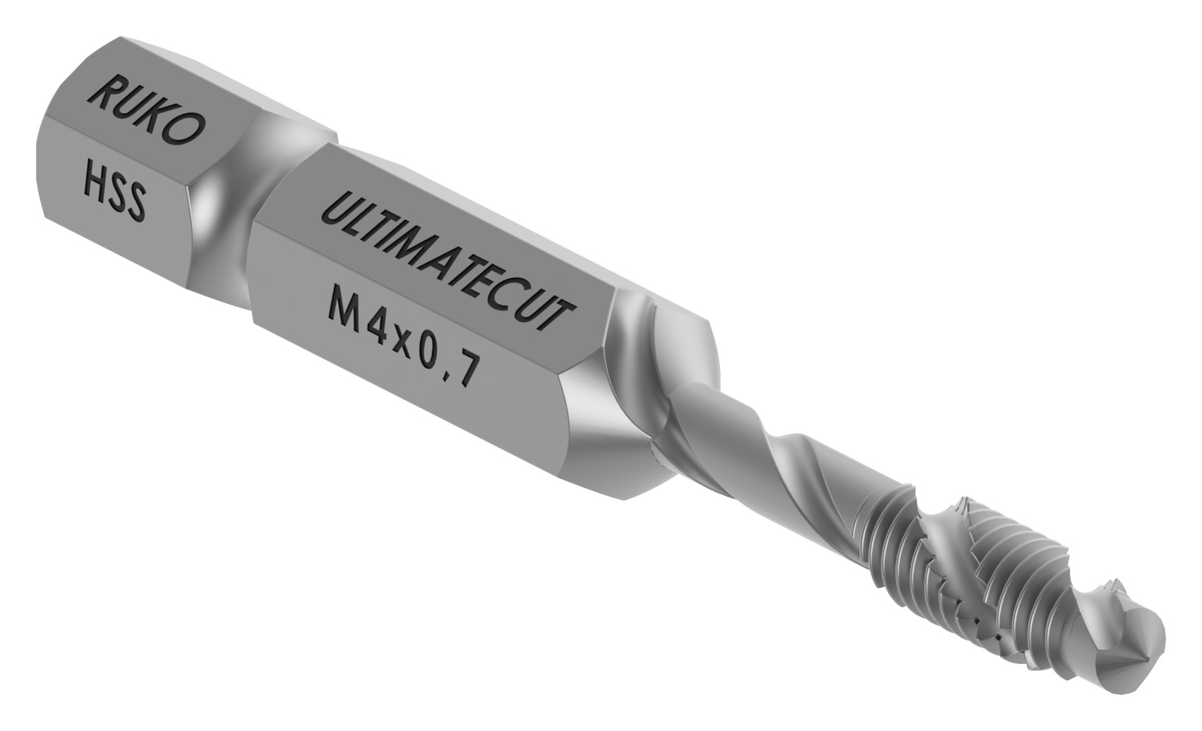 Kombi Gewindebohrer BIT HSS M4x0,7