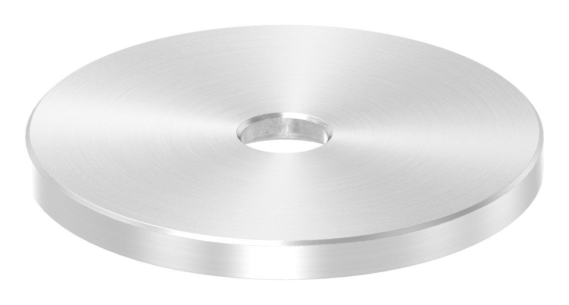 Unterteil für 62mm Glaspunkthalter, t: 5mm, V2A
