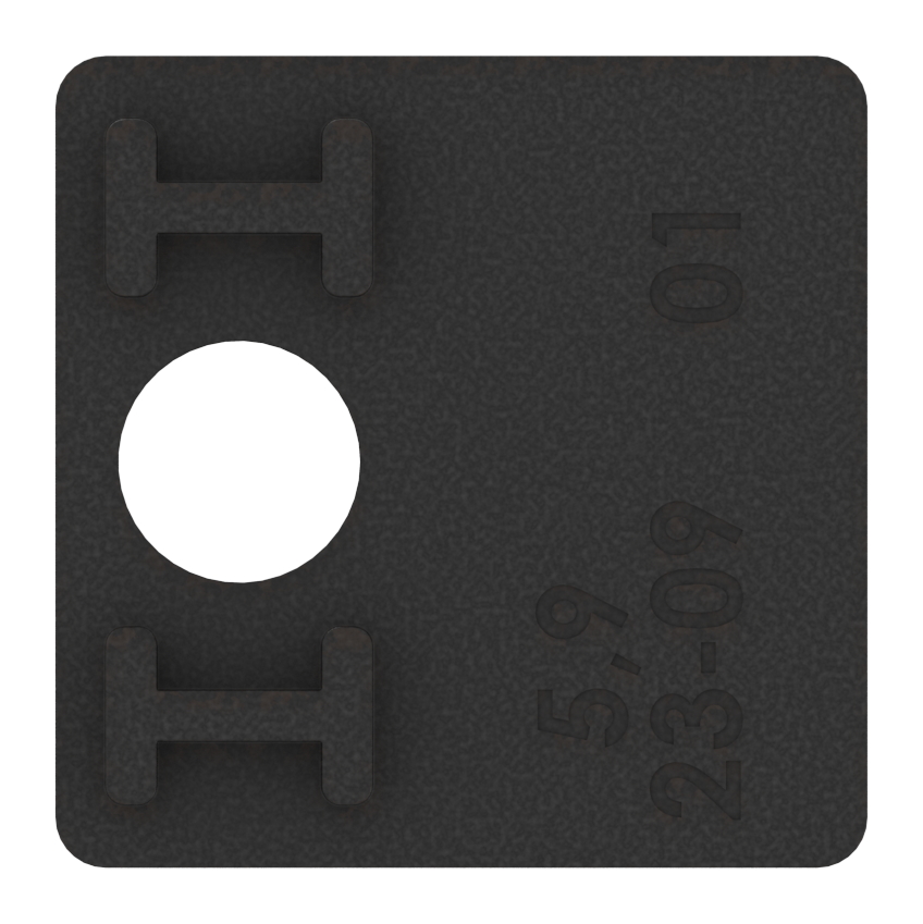 1 Paar Gummi für Mod. 36, für ESG-Glas 6mm