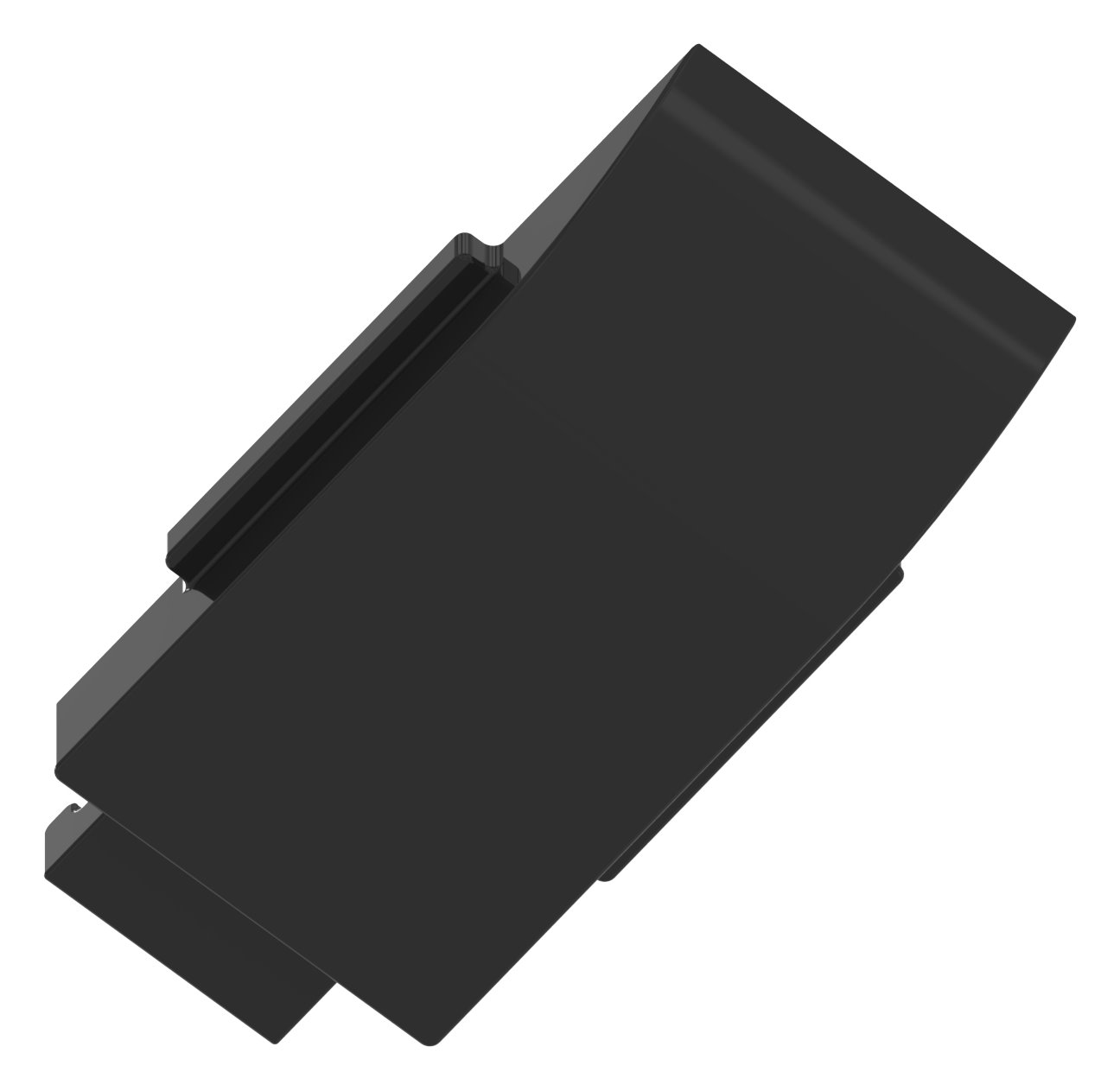 Sicherungsplatte für Mod. 38 , Zink roh pulverbeschichtet in RAL 9005 glänzend Sicherungsplatte für Mod. 38 , Zink roh pulverbeschichtet in RAL 9005 glänzend