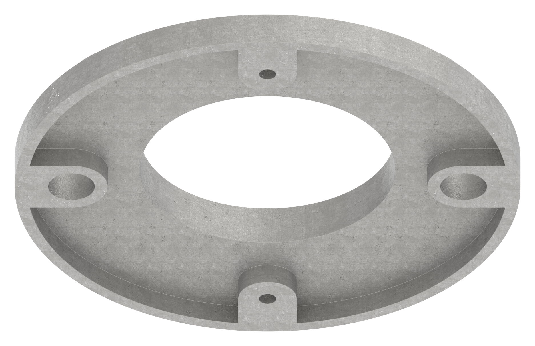 Ankerplatte, Ø 120x8mm, roh, V2A