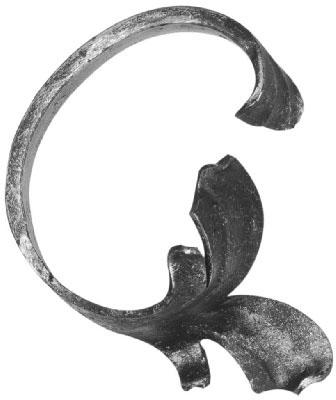 Leichtbarock-Ansatz 12x5mm, 115x80mm, RE