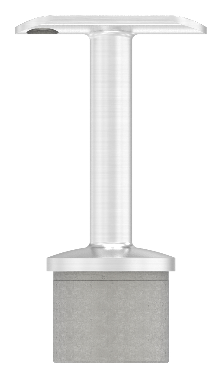 Rohrabschlussstopfen für Rohr 42,4x2,0mm, Handlaufanschlussplatte: 42,4mm, V2A