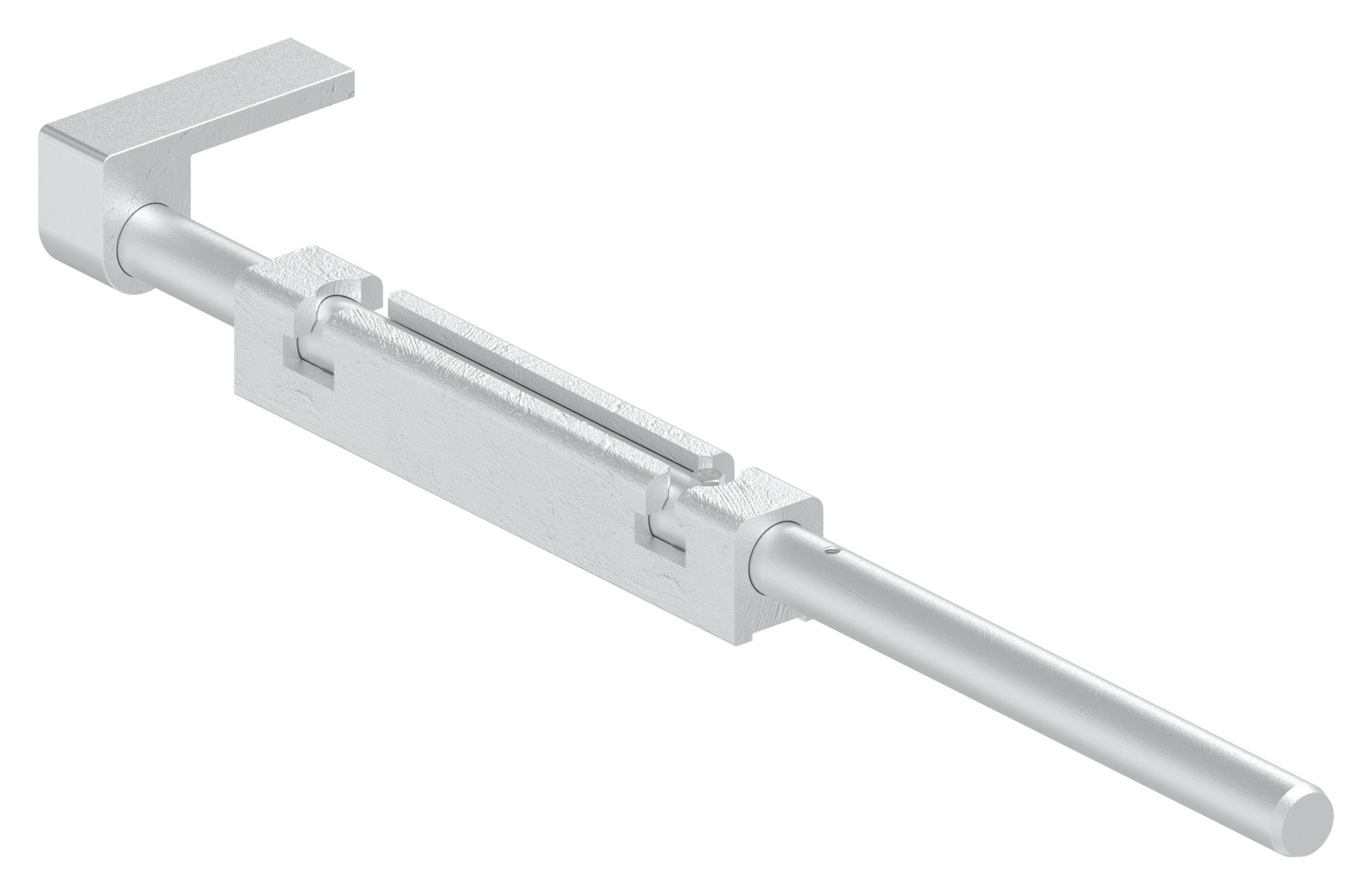 Bodenriegel mit Länge 490mm, zum Anschrauben, blank