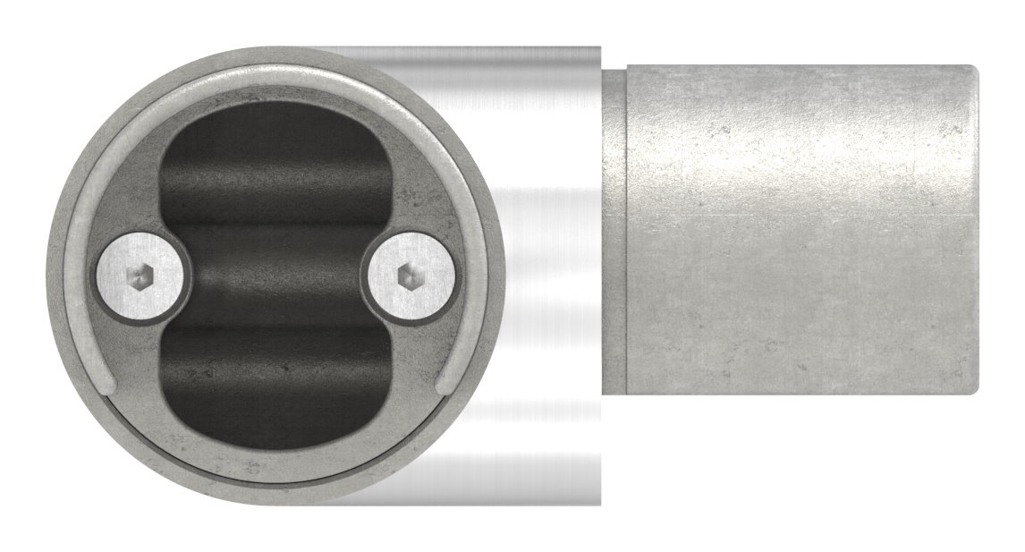 Eckverbinder für LED-Nutrohr 42,4mm,V2A