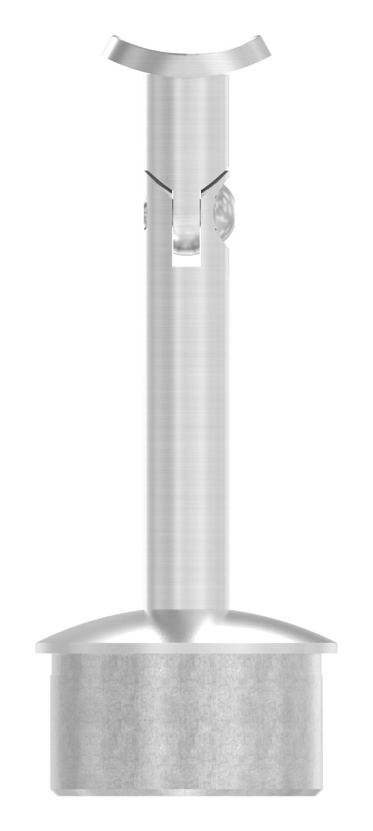 Rohrabschlussstopfen für Rohr 42,4x2,0mm, Handlaufanschlussplatte: 42,4mm, V2A