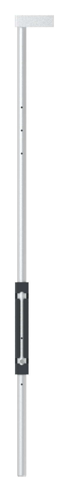 Bodenriegel XL mit Länge 1000mm, zum Anschrauben, RAL 7016