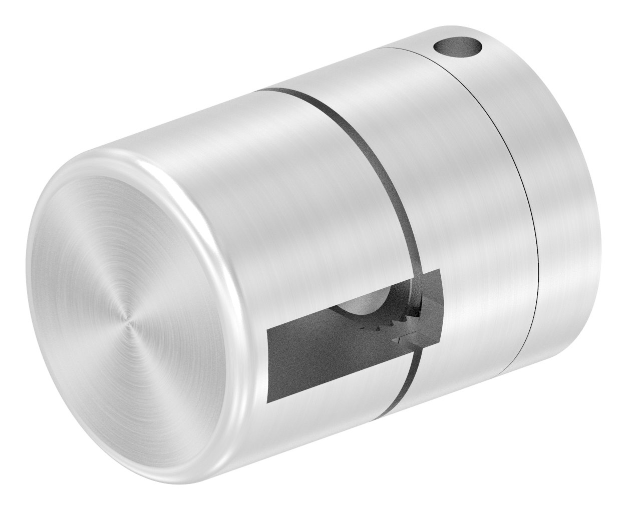 Brenk Grundhalter für Flachstäbe 20x6mm, ALU