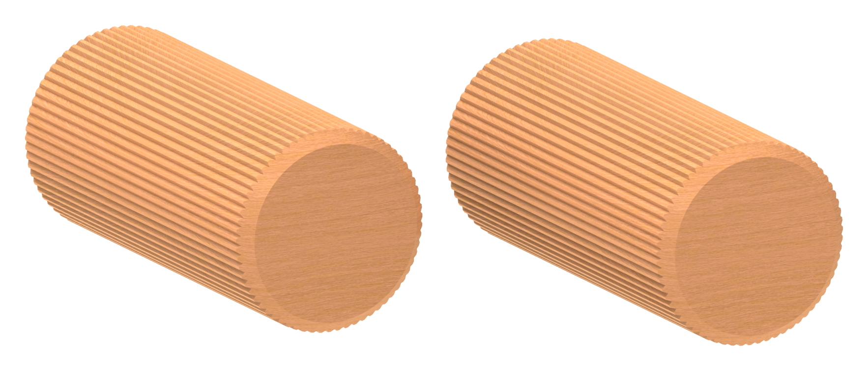90° Bogen für Holzhandlauf Eiche, Ø 42,4mm