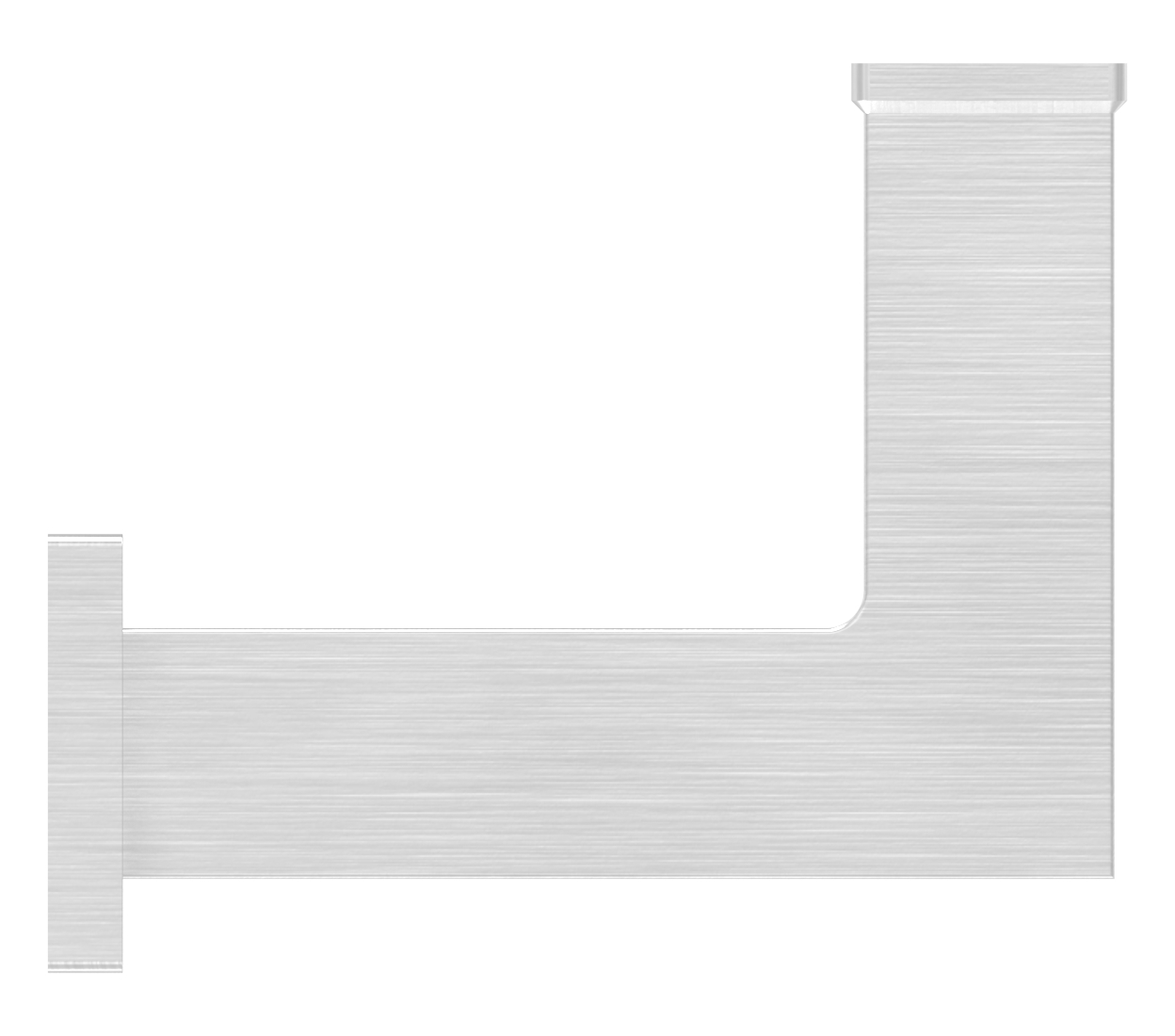 Handlaufhalter mit Durchgangsbohrung, (Ronde und Bügel verschweißt), V2A