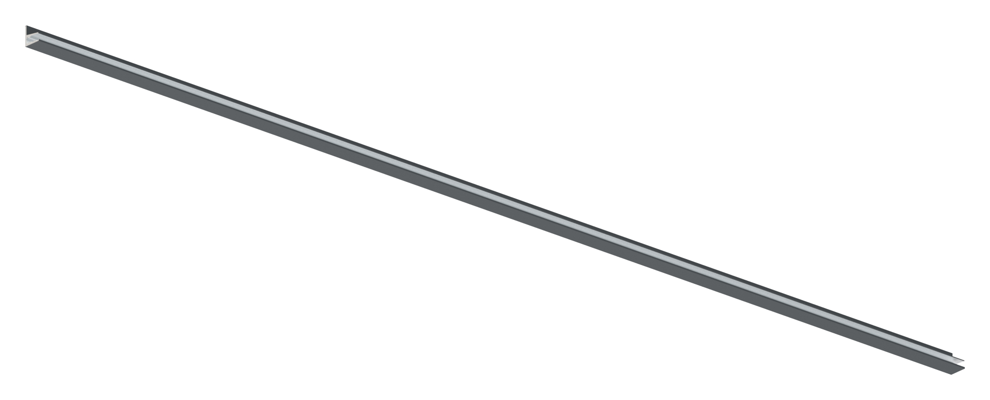 Vordachprofil eleganza canopy, L: 6000mm, RAL 7016