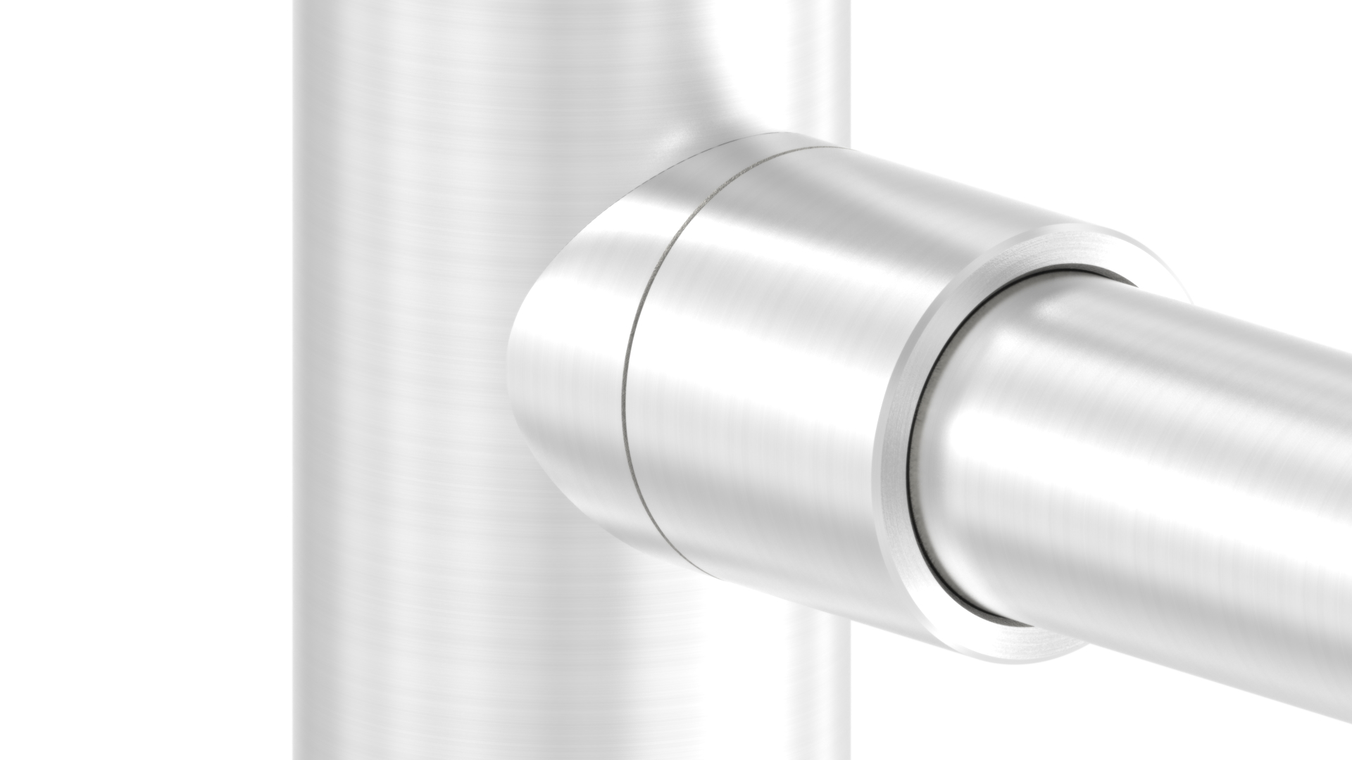 Befestigung für Rohr 26,9mm an 42,4mm, V2A Befestigung für Rohr 26,9mm an 42,4mm, V2A