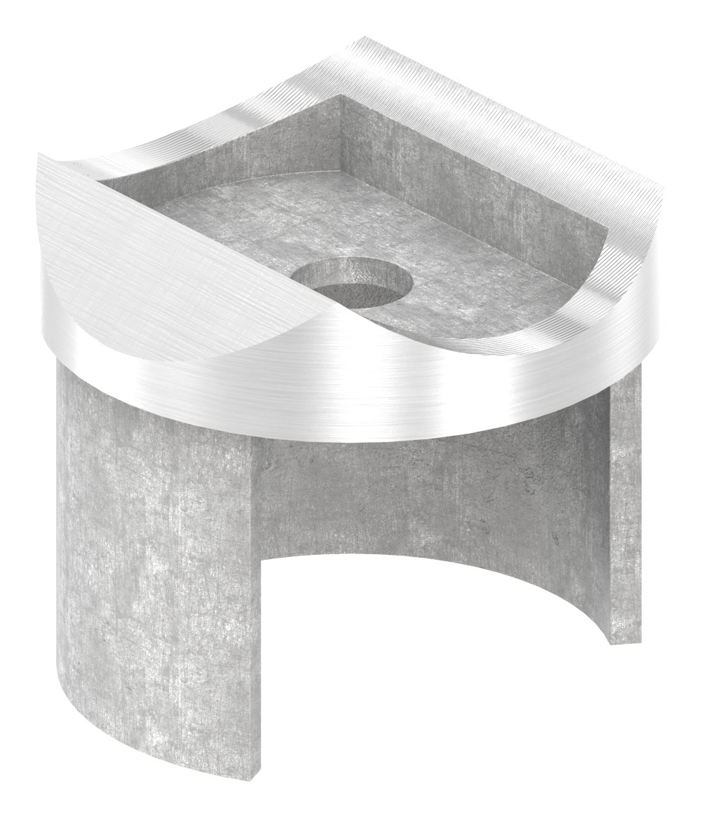 Adapter für Nutrohr-Anschluss 48,3mm, V4A Adapter für Nutrohr-Anschluss 48,3mm, V4A