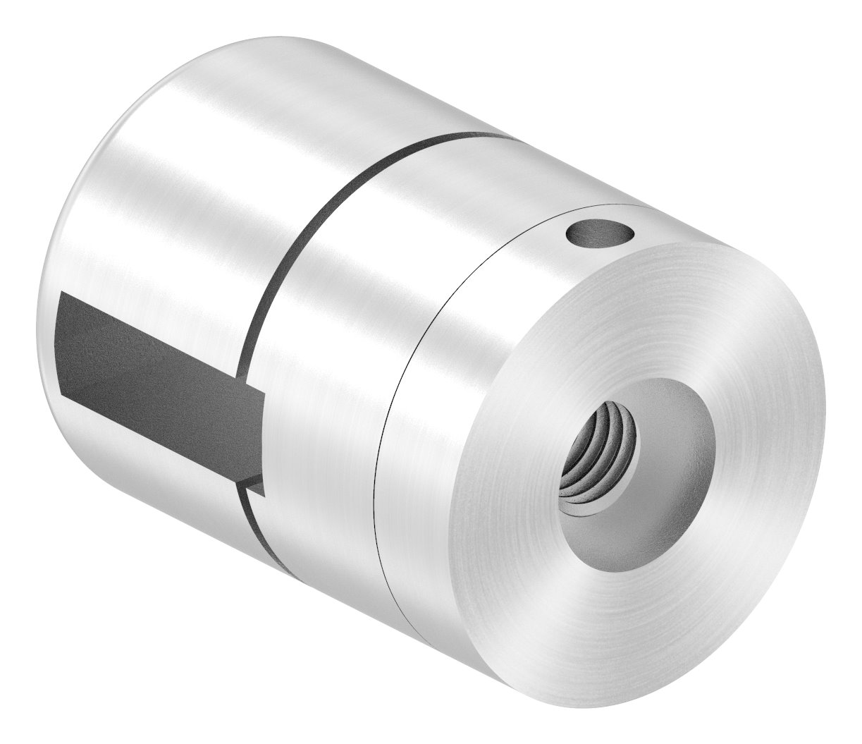 Brenk Grundhalter für Flachstäbe 20x6mm, V2A