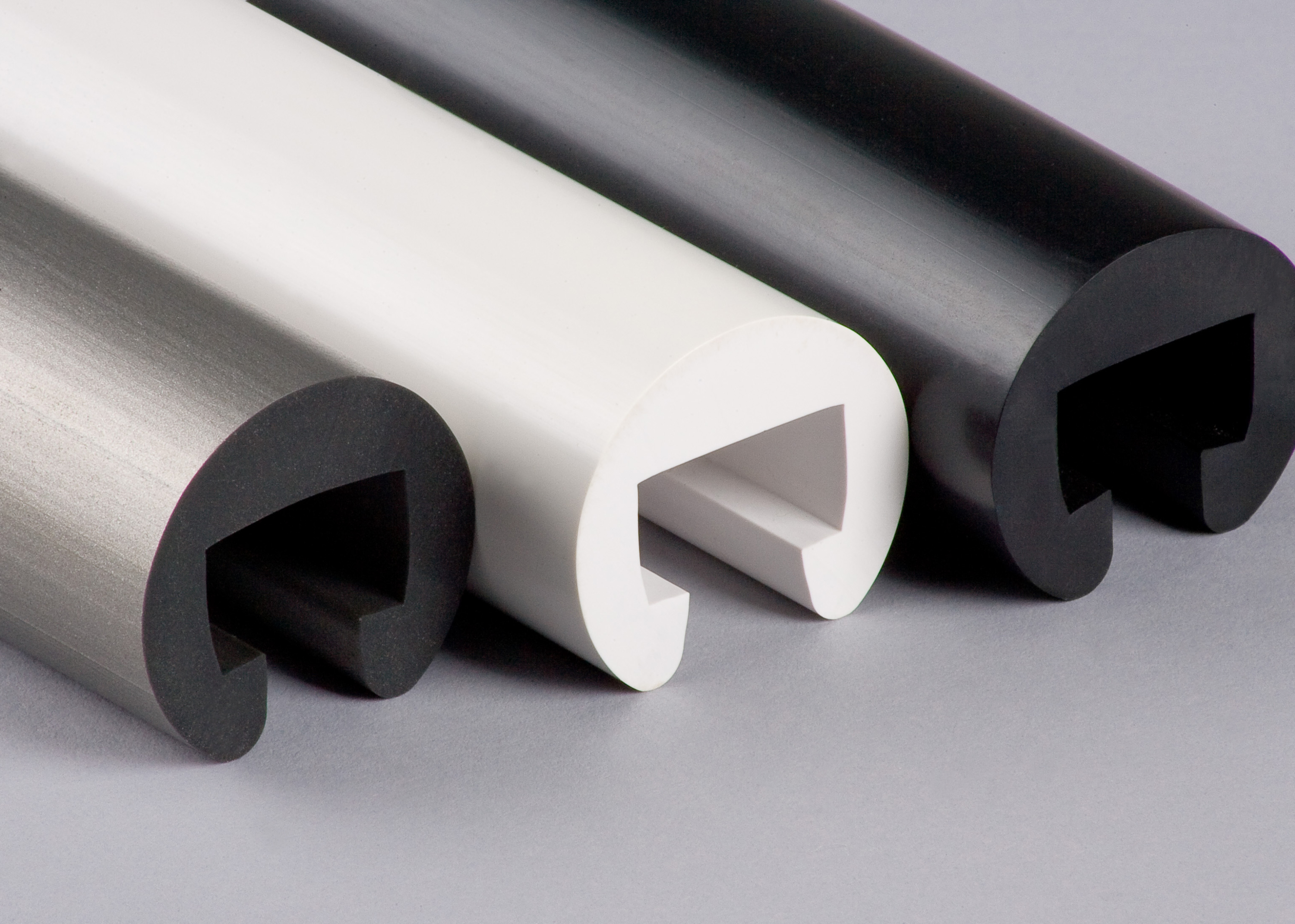 Kunststoffhandlauf Ø 40mm für 25x15mm, schwarz