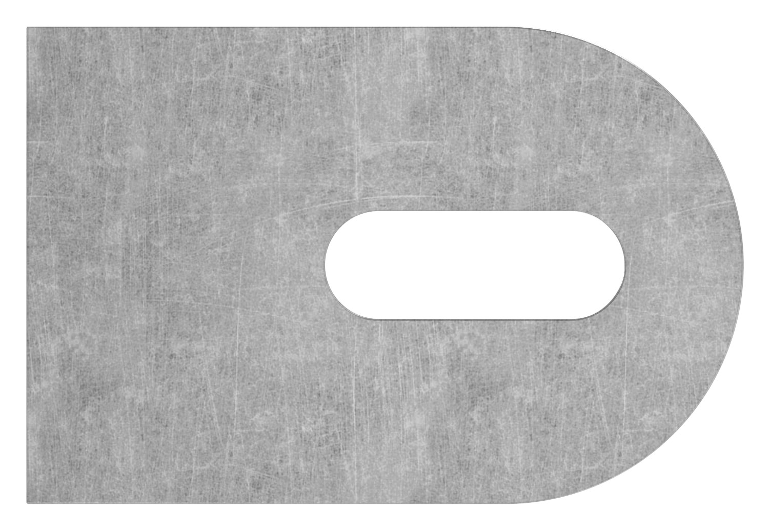 Anschweißlasche 60x40x6mm mit Langloch 9x25mm