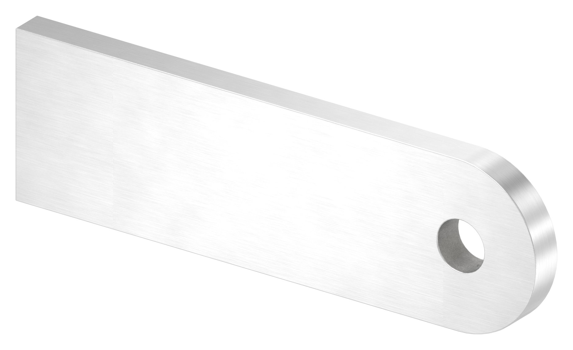 Anschweißlasche, 100x30x6mm, geschliffen, V2A