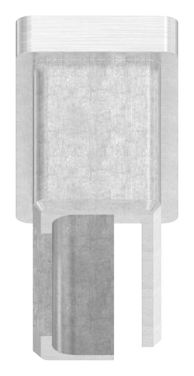 Einsteckkappe, für Rohr 50x20x2,0mm, V2A