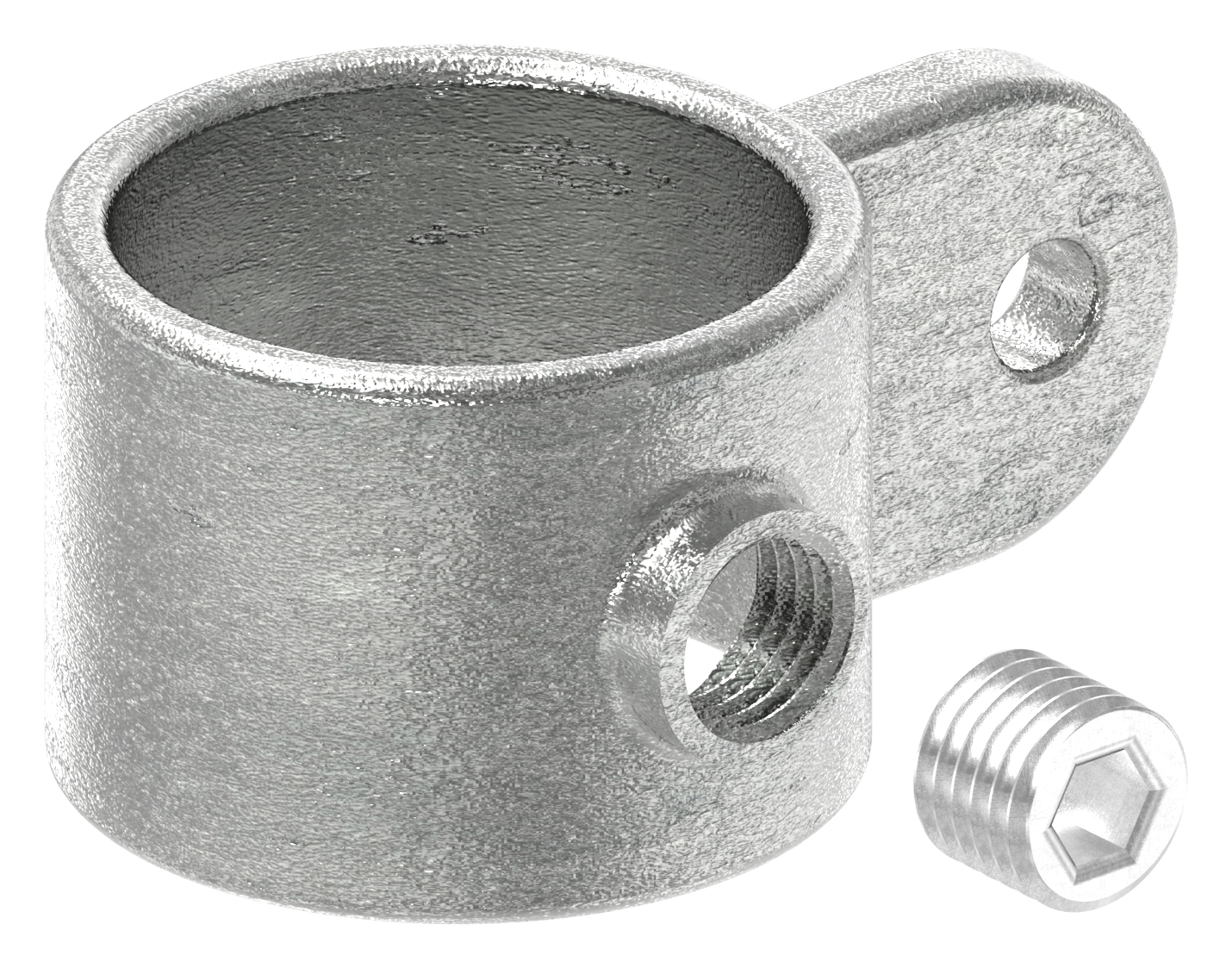 Halter mit einer Lasche, für Rohr Ø 48,3mm