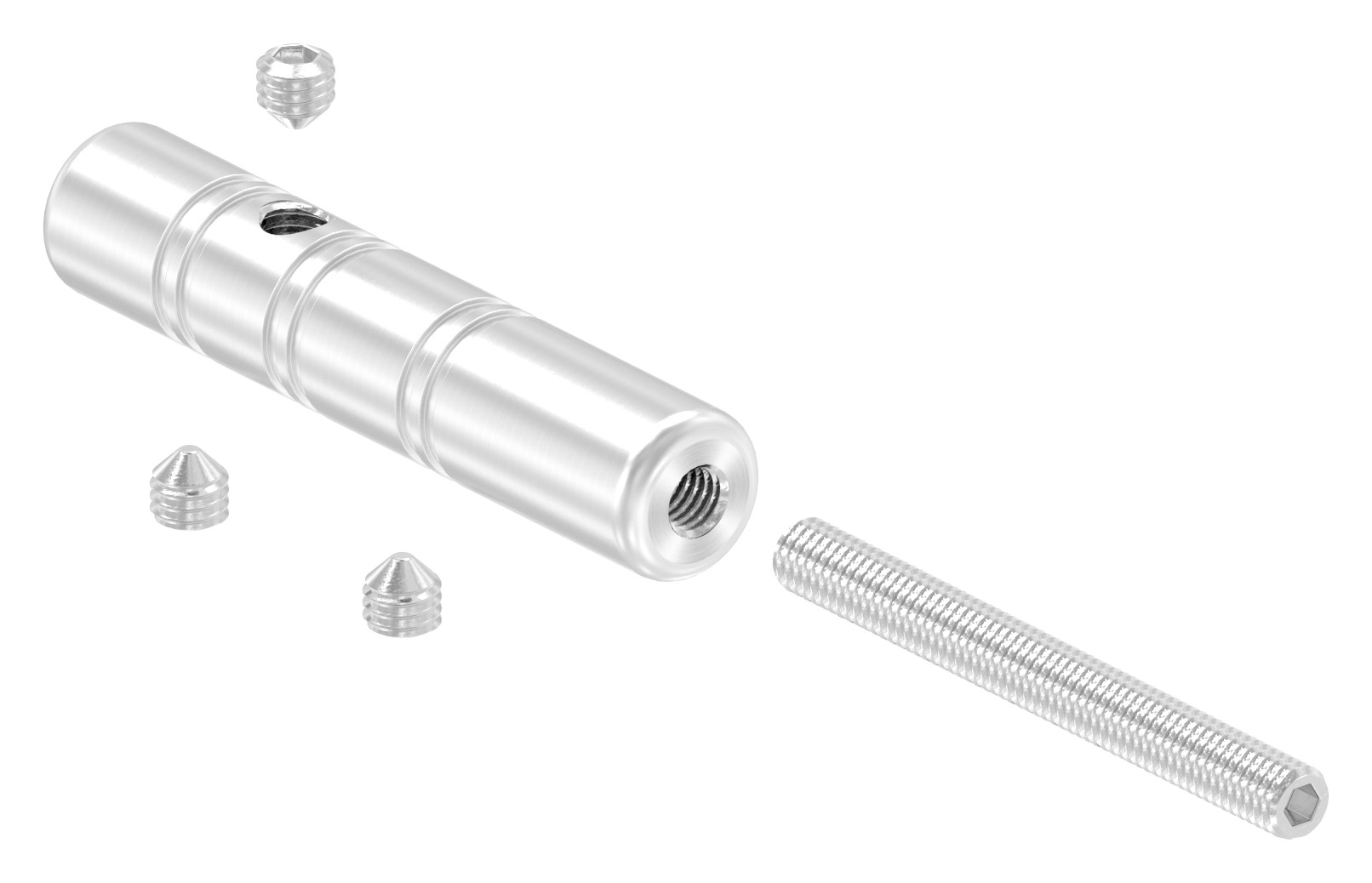 Gewindeterminal zur Selbstmontage, für 6mm Seil, V2A