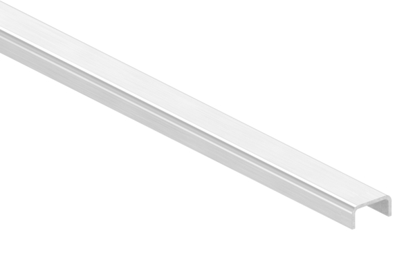 Kantenschutz EXTRA SLIM, für Glas 8,00 - 9,52mm, L: 3000mm, Edelstahl V4A
