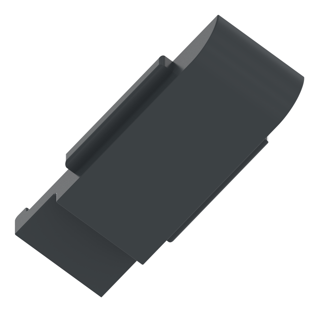 Sicherungsplatte für Mod. 31 , Zink roh pulverbeschichtet in RAL 7016 matt