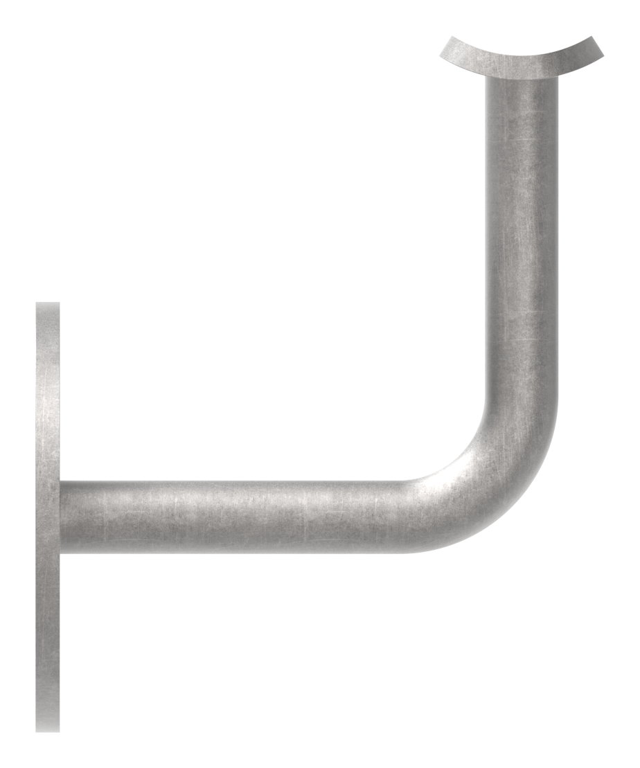 Handlaufträger mit Ronde flach, 70x4mm Handlaufträger mit Ronde flach, 70x4mm