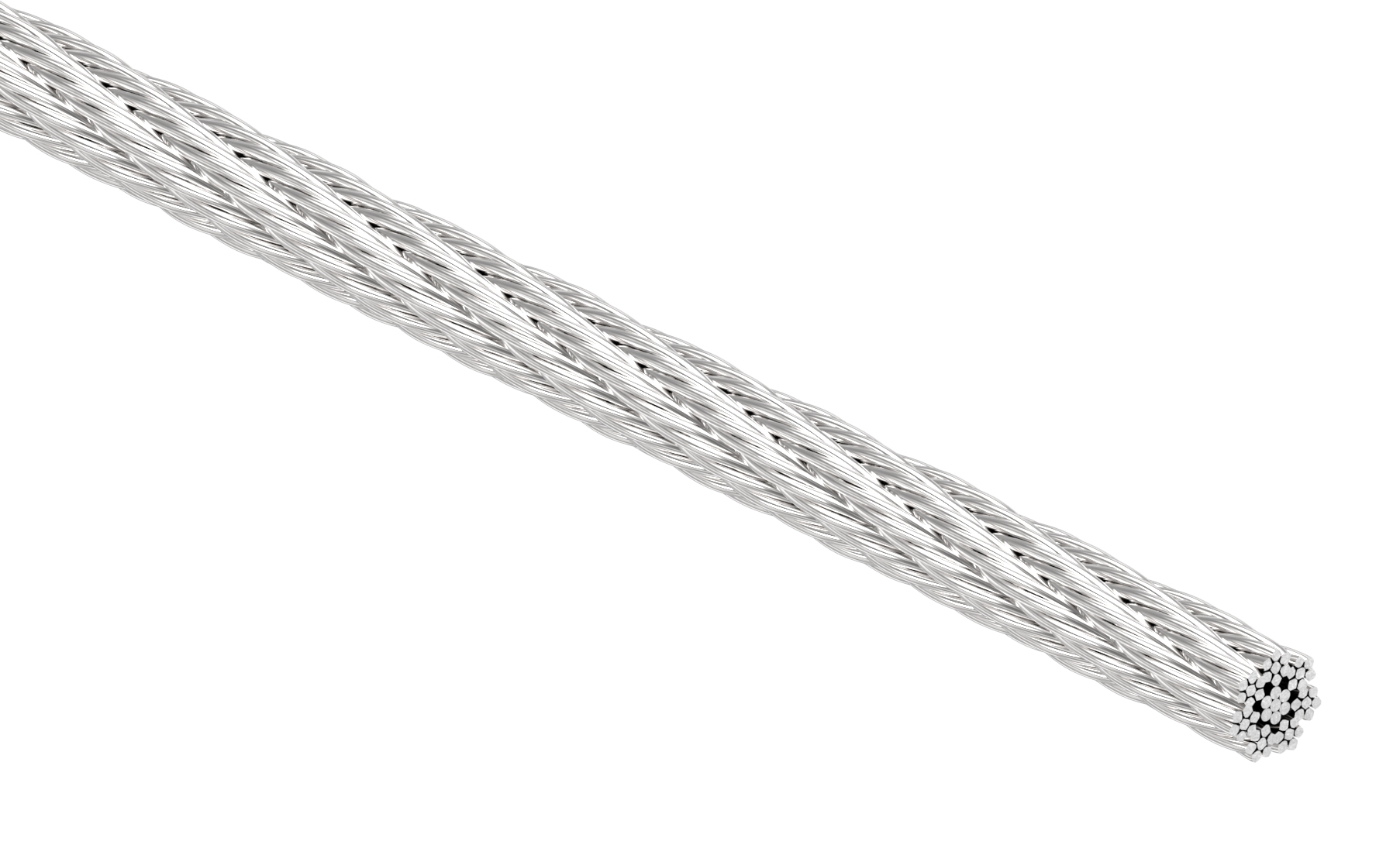 Edelstahlseil Ø 3mm, 7x7, L: 100m, V4A