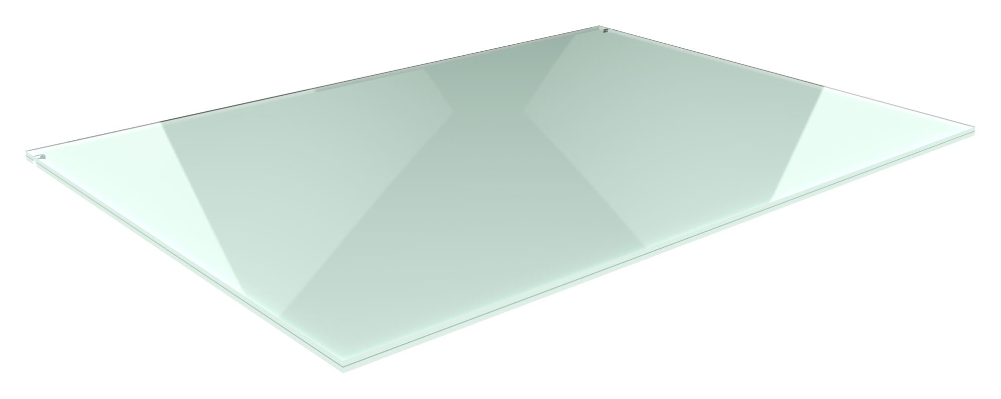Eleganza canopy Glas: 1600x1000mm VSG aus 2x8mm TVG mit 1,52mm PVB
