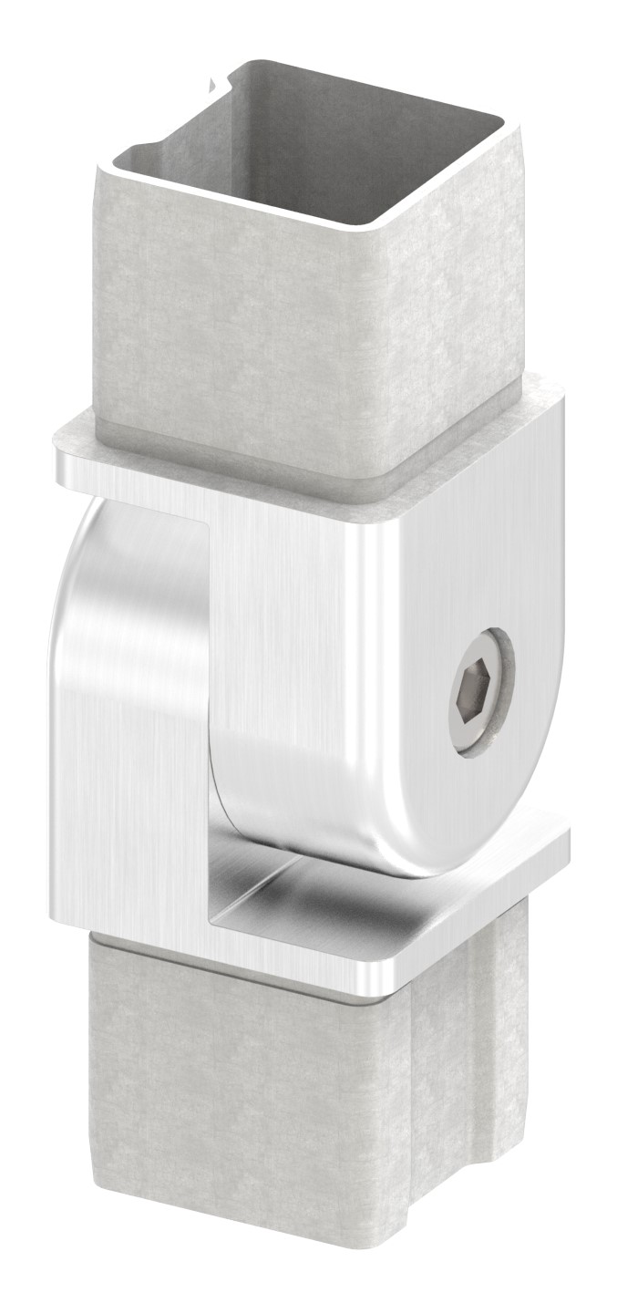 Verbindungsgelenk für Rohr 40x40x3,00mm, V4A