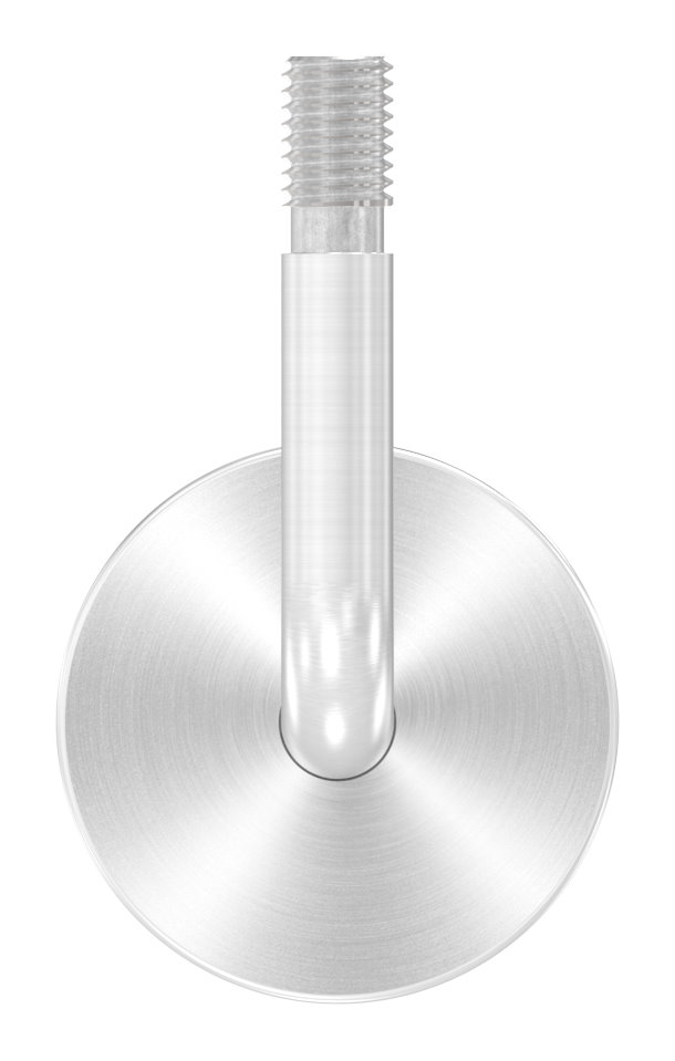 Handlaufhalter Außengewinde inkl. Abdeckrosette (Ronde und Bügel verschweißt), V2A