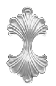 Mittelrosette, 245x130mm