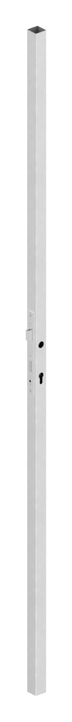 Schlossrohr inkl. Schloss mit Abstand 92 mm, 40x40x2,0 glatt, 2000mm, V2A Schlossrohr inkl. Schloss mit Abstand 92 mm, 40x40x2,0 glatt, 2000mm, V2A