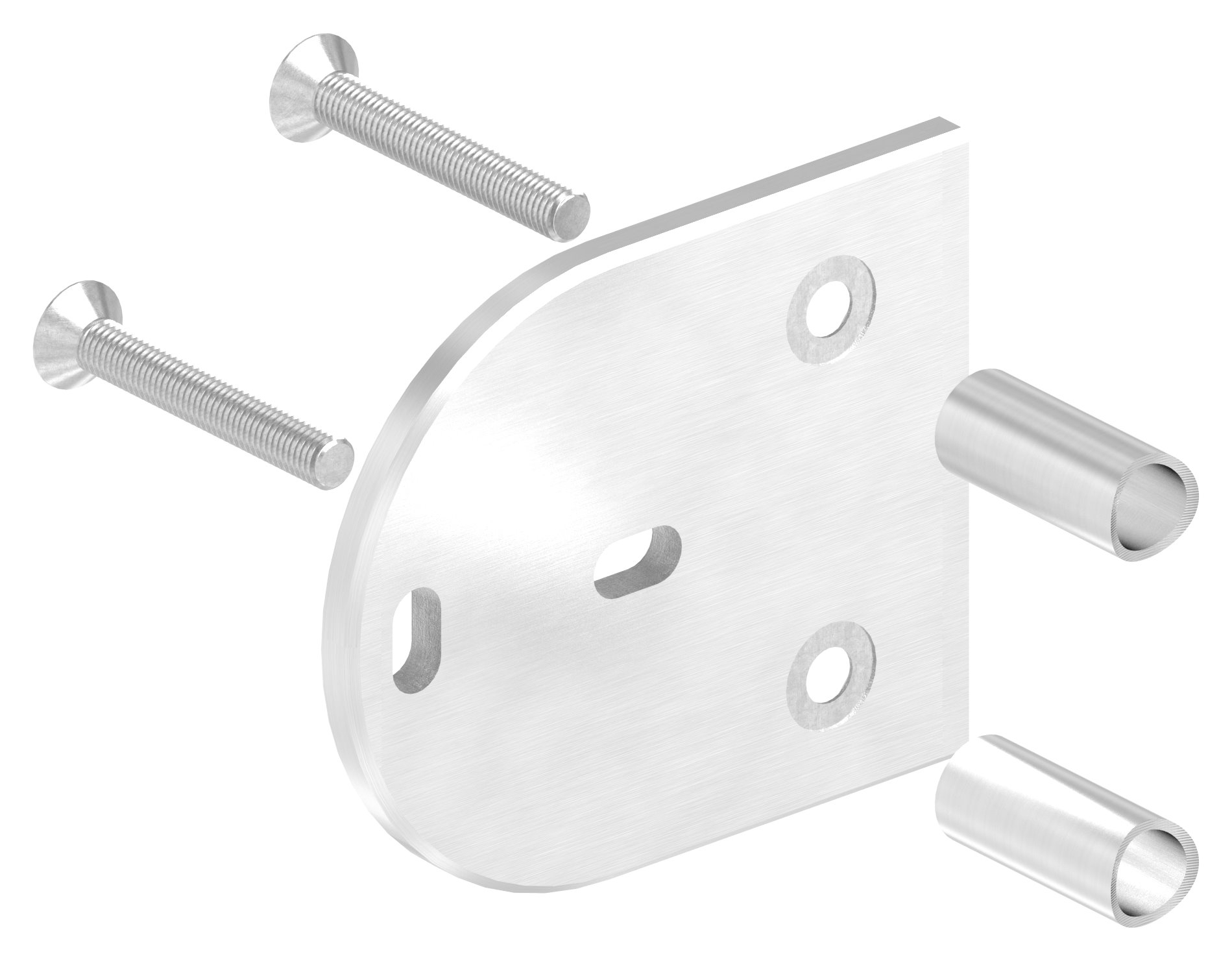 Wandbefestigung für Geländerpfosten 42,4mm