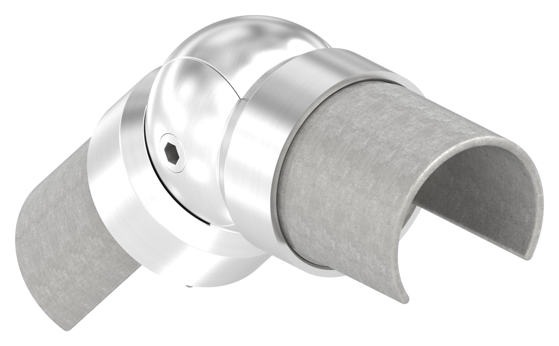 Gelenkverbinder für LED-Nutrohr 42,4mm, V2A