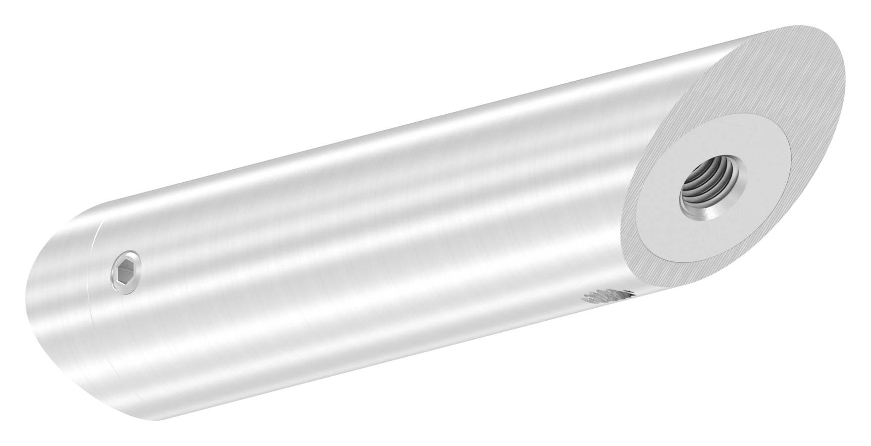 Rohrabstandshalter schräg, für Rohranschluss 33,7mm, V2A Rohrabstandshalter schräg, für Rohranschluss 33,7mm, V2A