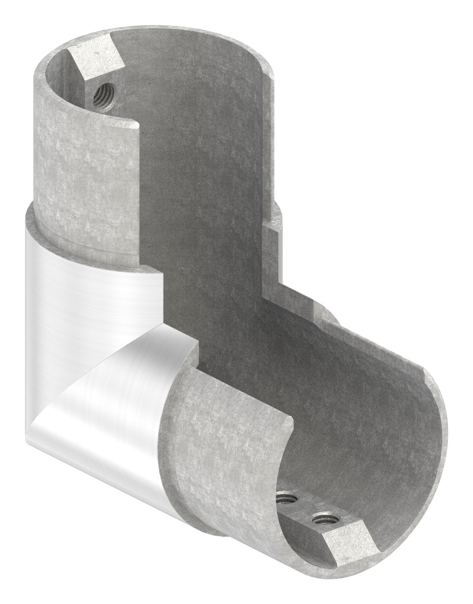 Eckbogen vertikal, für 48,3mm, V4A, Rahmenecke Eckbogen vertikal, für 48,3mm, V4A, Rahmenecke