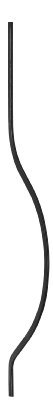 Korbgitterstab 16x8mm, gerillt, H: 1000mm