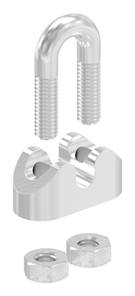 Drahtseilklemmen für Seil 3mm, V4A Drahtseilklemmen für Seil 3mm, V4A