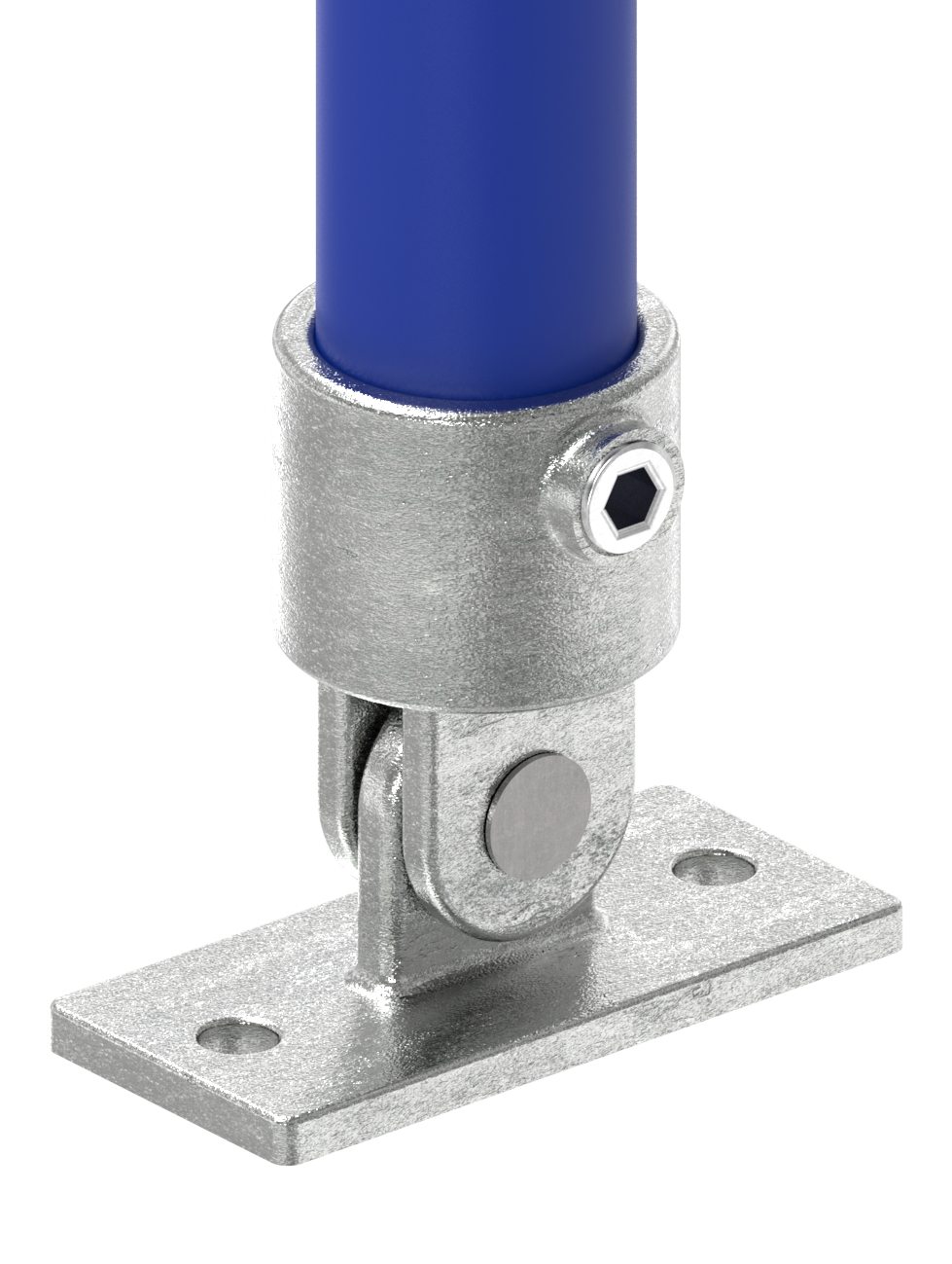 Wandhalter verst. mit 2 Bohrungen, für Rohr Ø 42,4mm