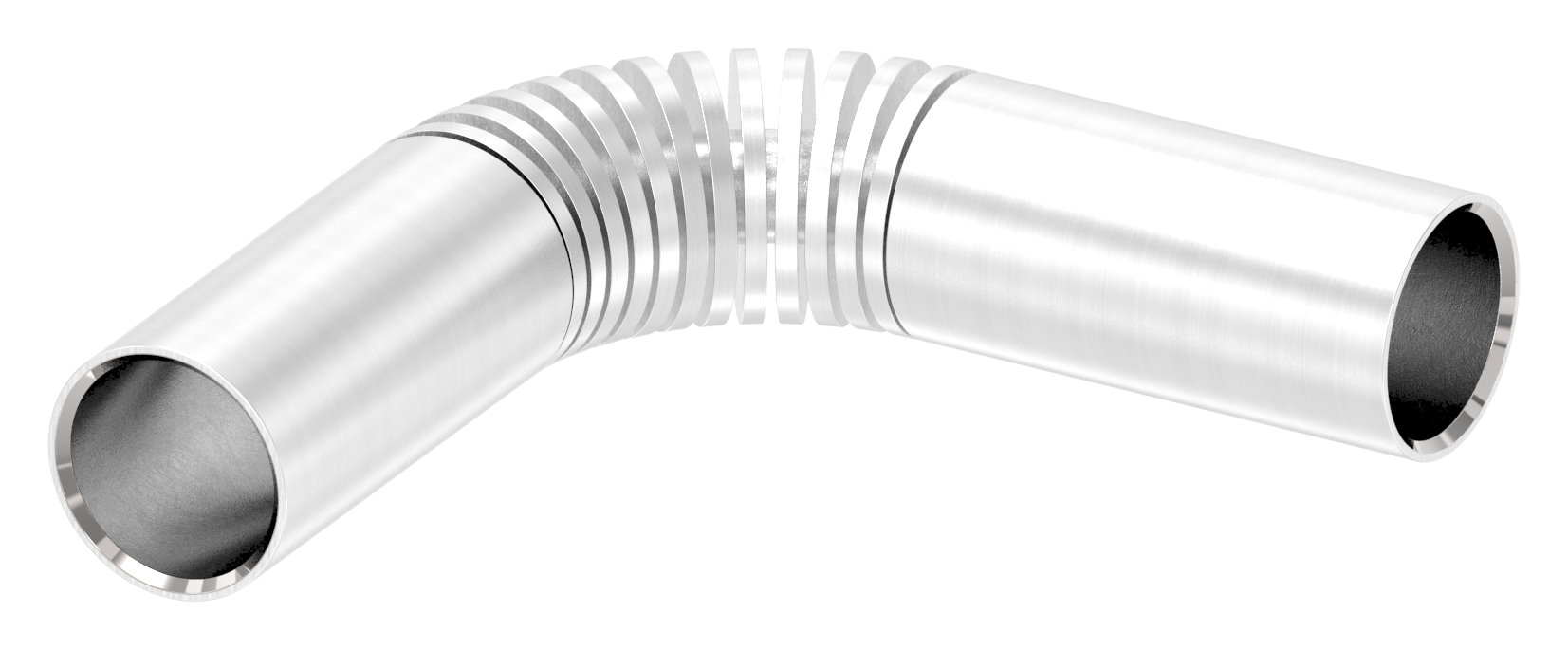 Rundstabverbinder (zum Biegen), für 10mm Rund, V2A