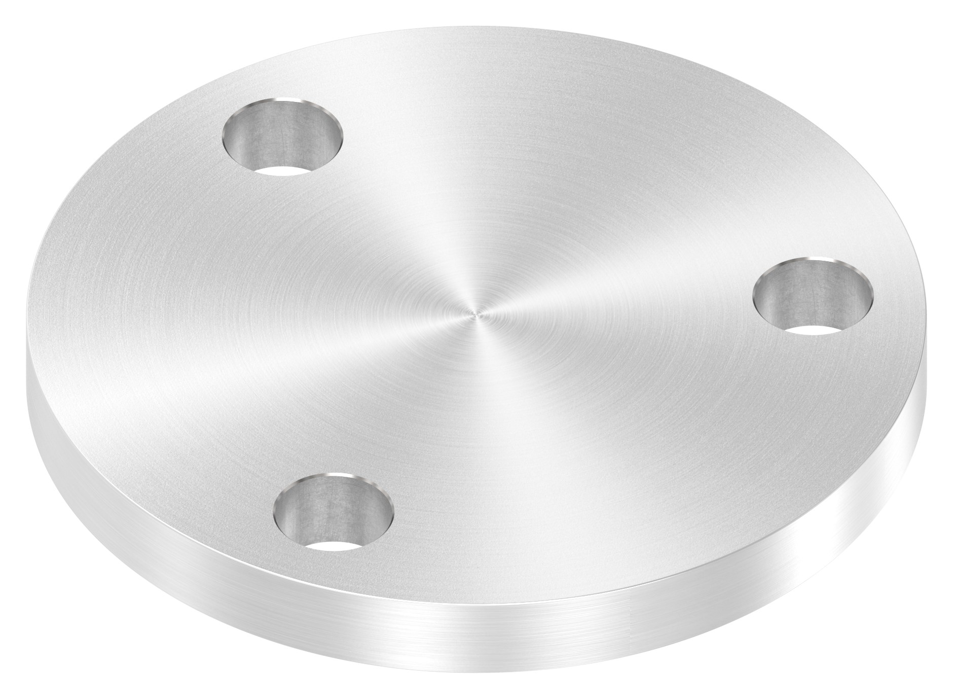 Ankerplatte Ø 100x10mm, mit Rundschliff, V2A