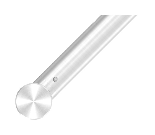Stoßgriff inkl. Halter mit 45° Schräge 45° mit L: 1000mm, V2A Stoßgriff inkl. Halter mit 45° Schräge 45° mit L: 1000mm, V2A