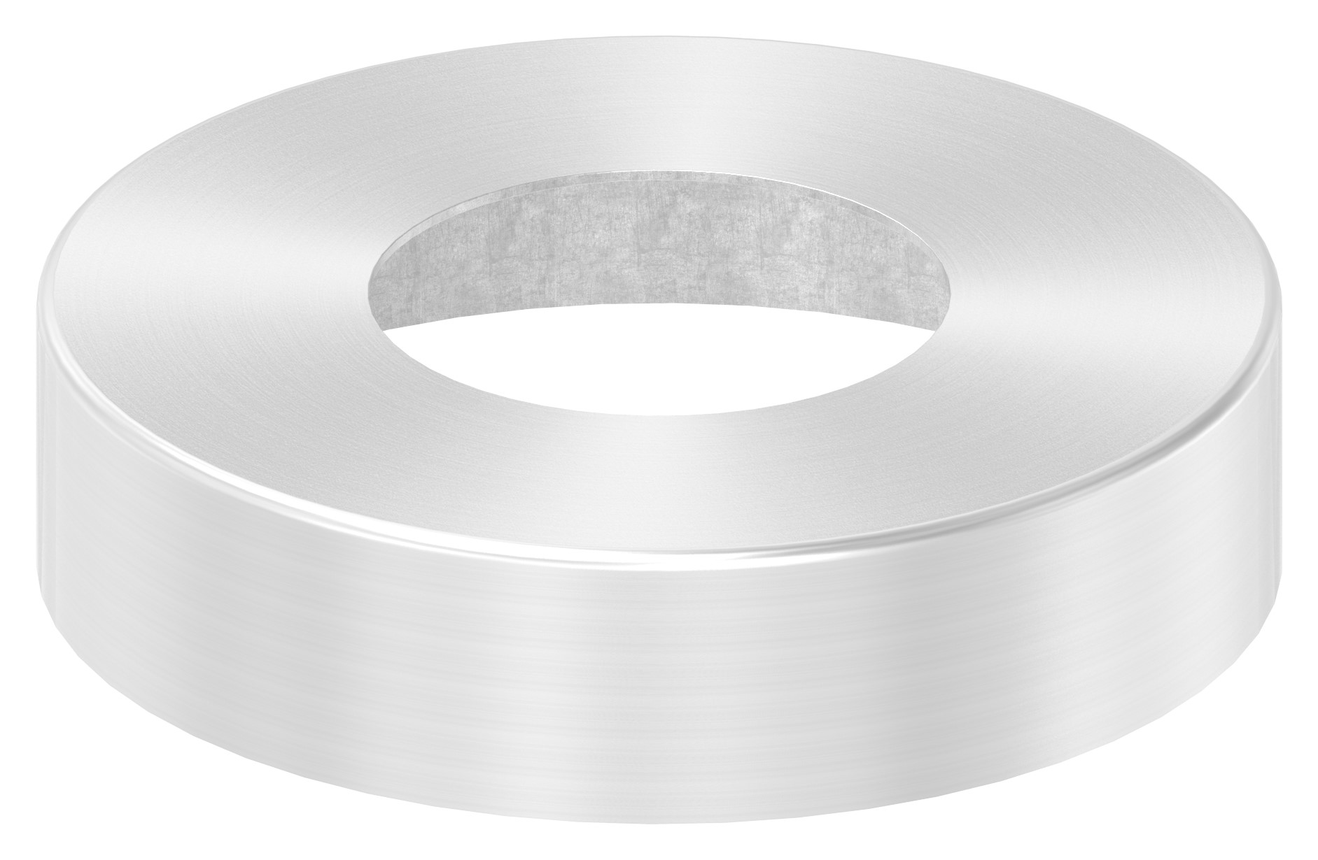 Abdeckrosette, 105x25mm, Bohrung 49mm, V2A