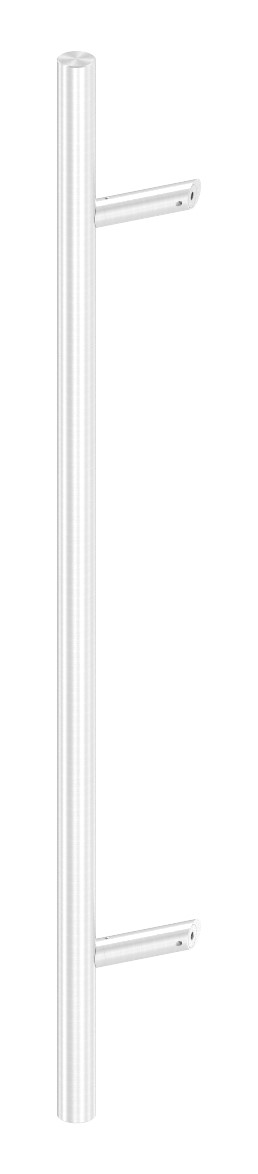 Stoßgriff inkl. Halter mit 45° Schräge 45° mit L: 1000mm, V2A Stoßgriff inkl. Halter mit 45° Schräge 45° mit L: 1000mm, V2A