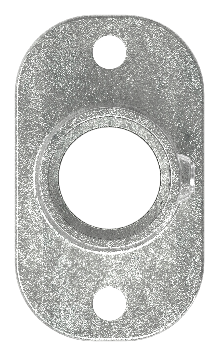 Wandhalter mit 2 Bohrungen, für Rohr Ø 60,3mm