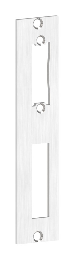 Edelstahlschließblech 172x36x3,0mm, für Abstand 72mm, V2A