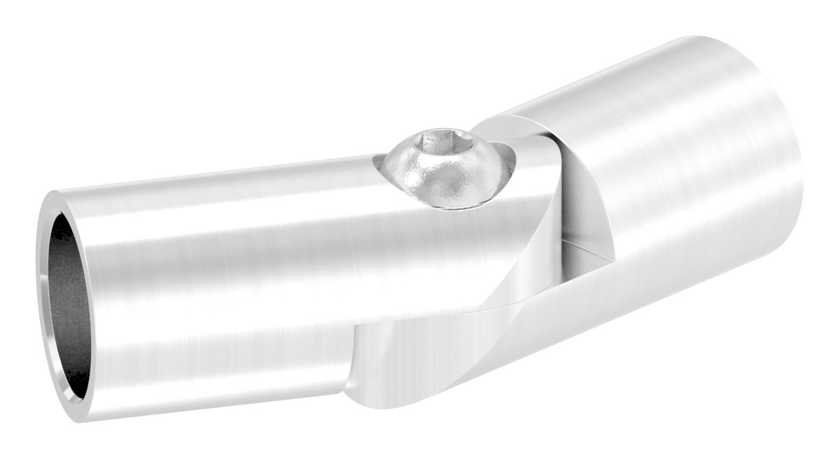 Rundstabverbinder mit Gelenk Ø 14mm, V2A