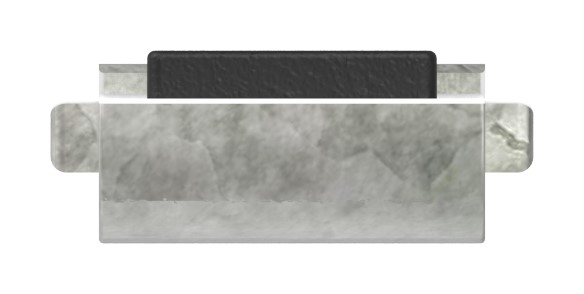 Sicherungsplatte für Mod. 31 , Zink roh Sicherungsplatte für Mod. 31 , Zink roh