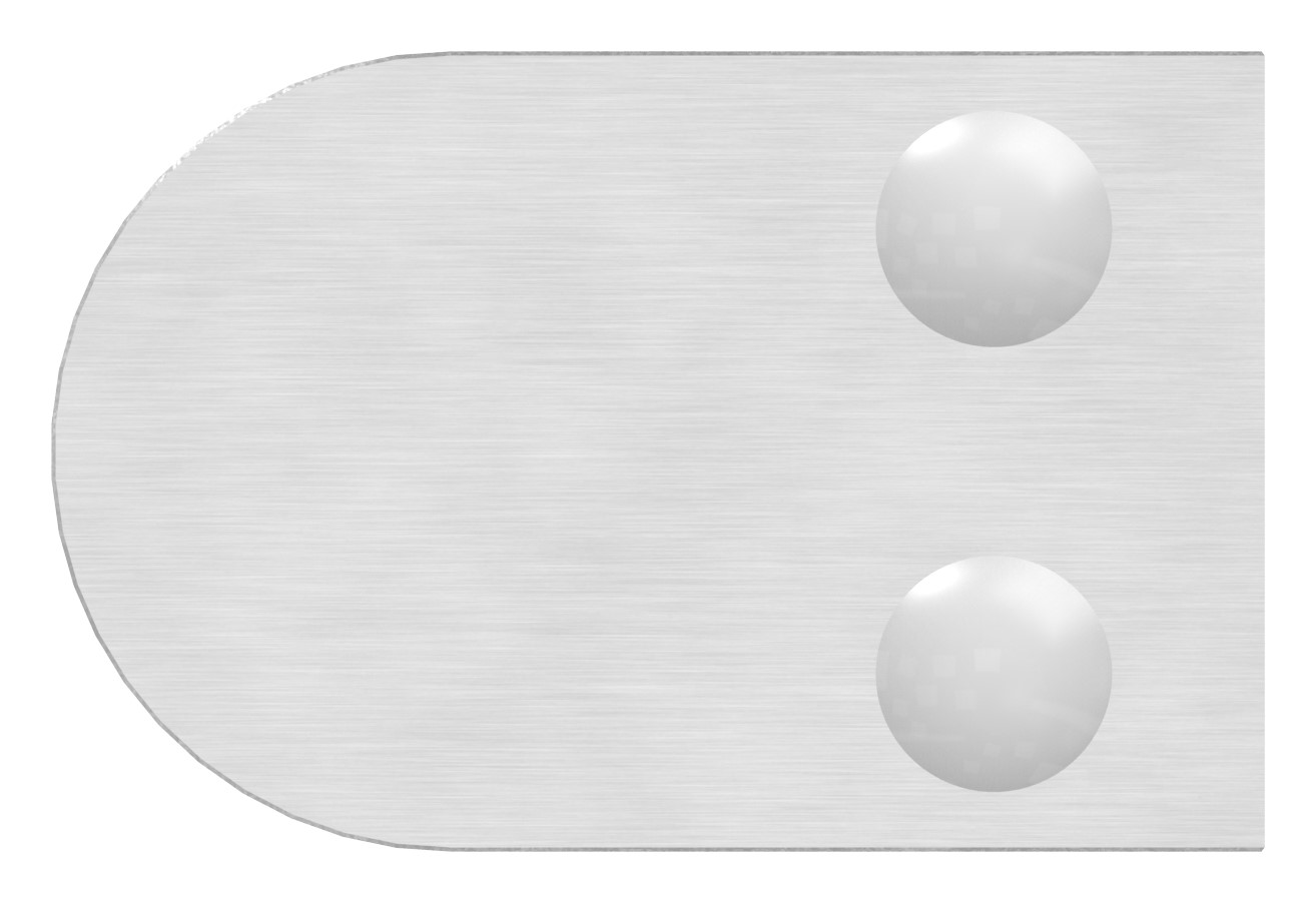 Glasklemme Mod. 33, Anschluss: 48,3mm, in V2A Glasklemme Mod. 33, Anschluss: 48,3mm, in V2A